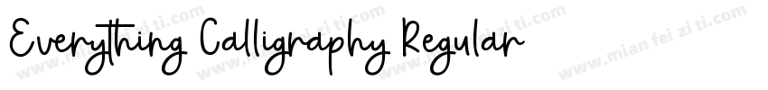 Everything Calligraphy Regular字体转换